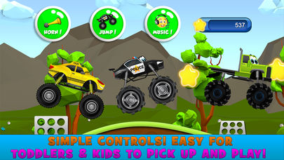 Monster Trucks Kids Racing Game