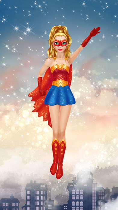Superhero Girl Salon: Kids Makeup and Dressup Game