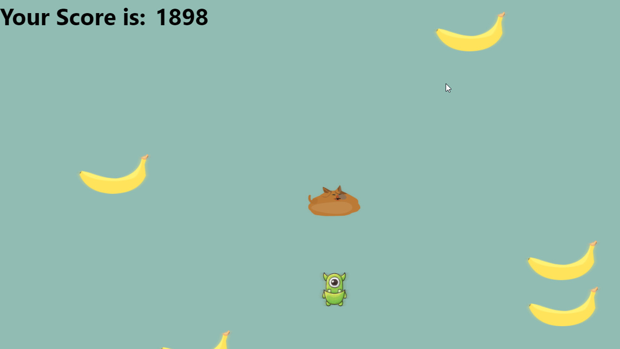 Cat doesn’t like banana