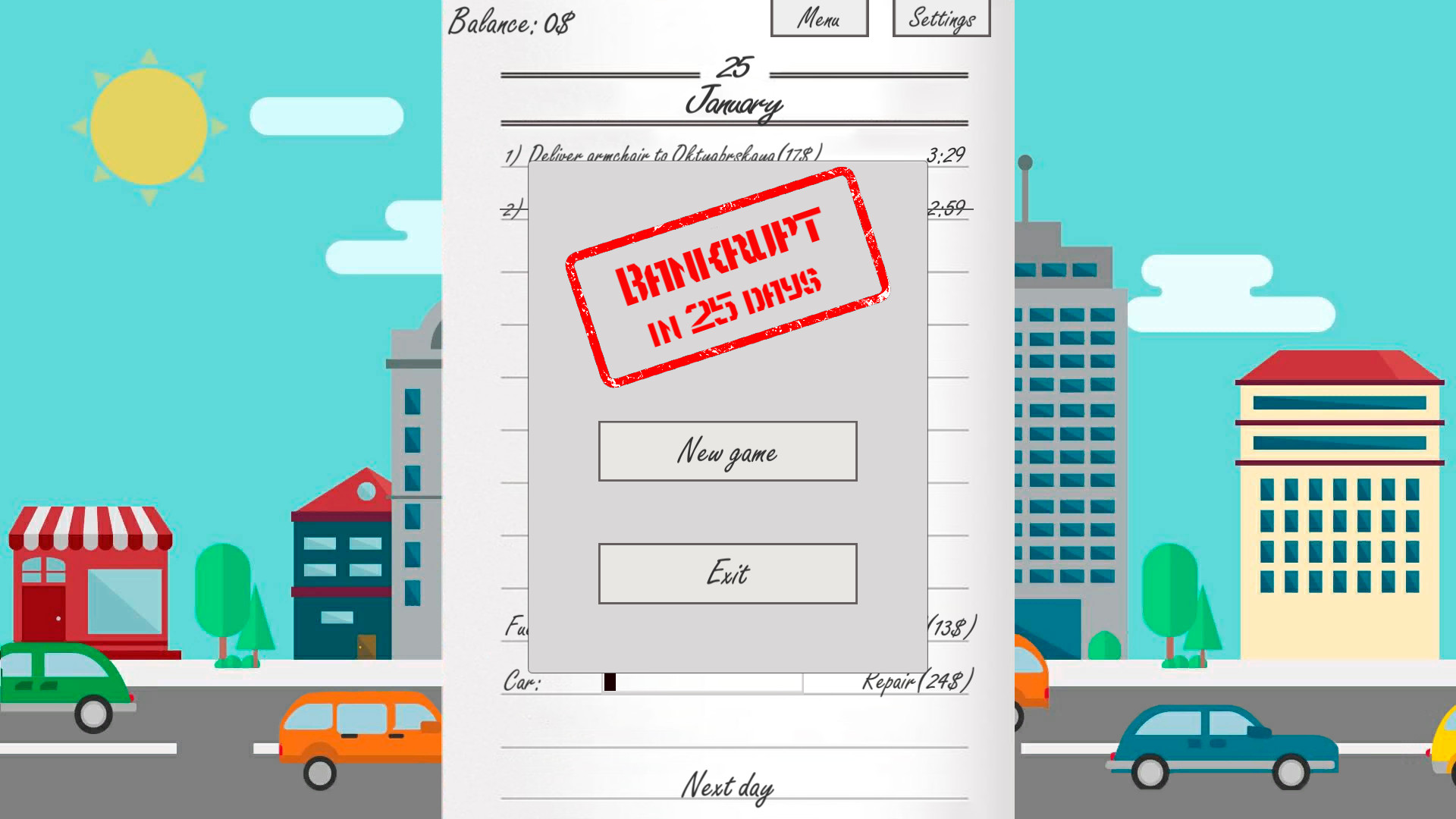 Delivery man simulator