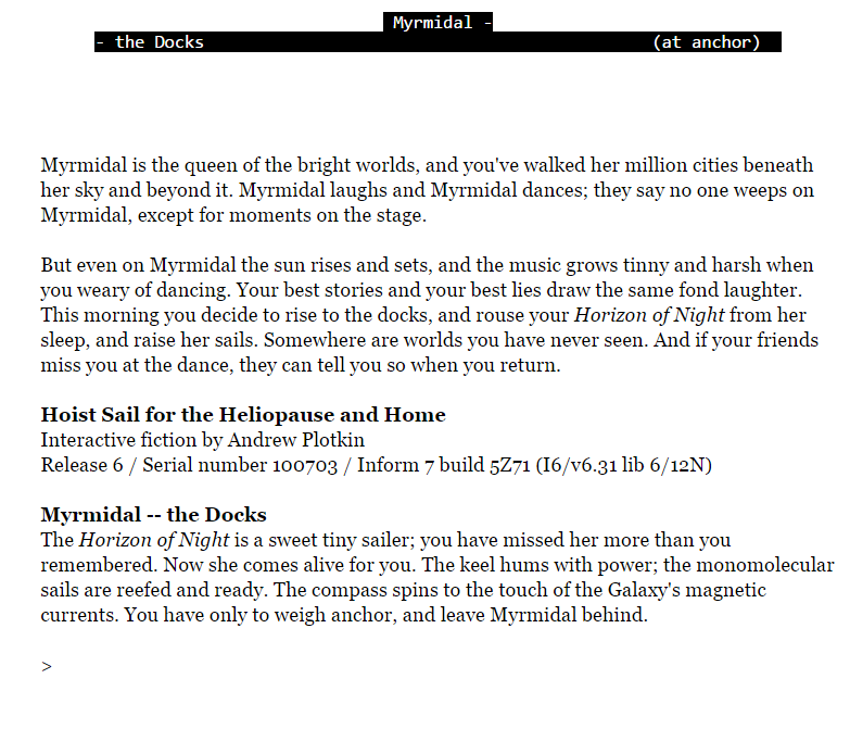 Hoist Sail for the Heliopause and Home