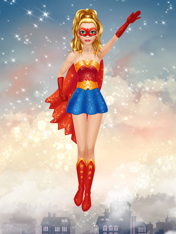 Superhero Girl Salon: Kids Makeup and Dressup Game