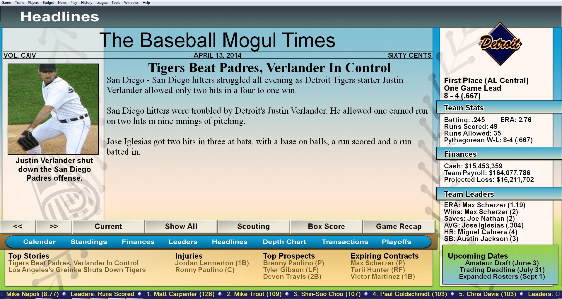 Baseball Mogul 2015