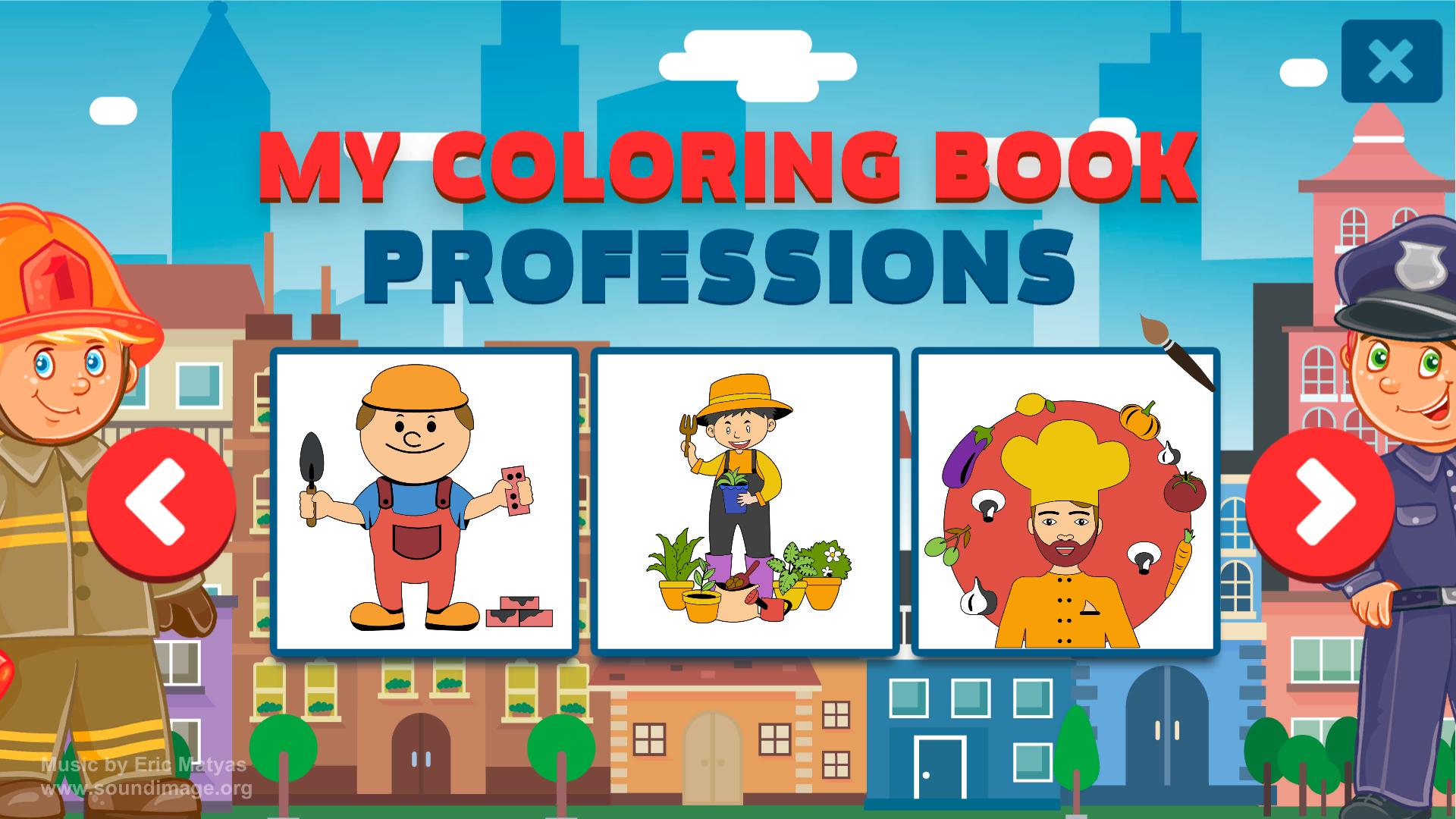 My Coloring Book: Professions