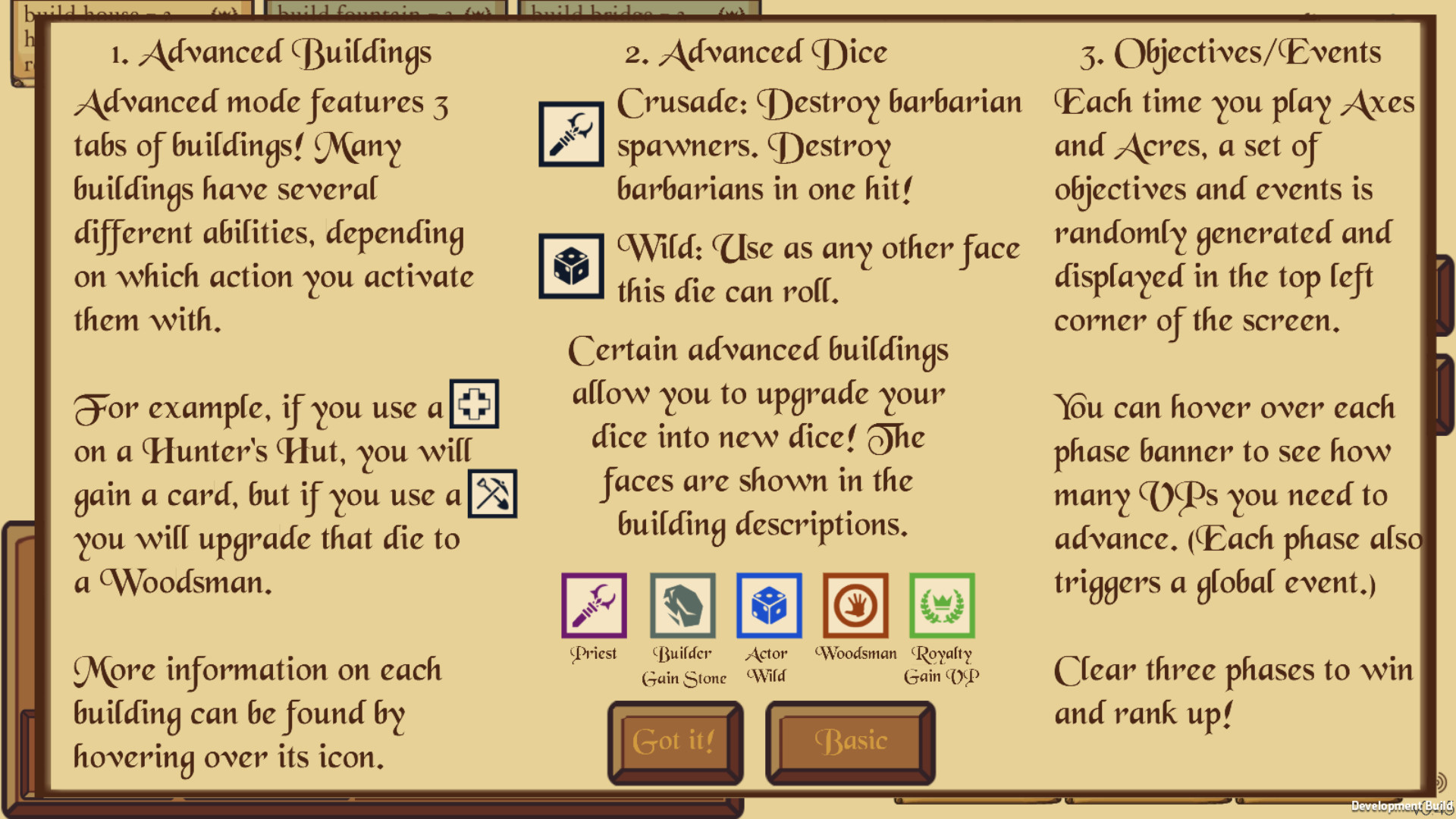 Axes and Acres
